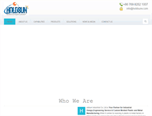 Tablet Screenshot of holdsunv.com
